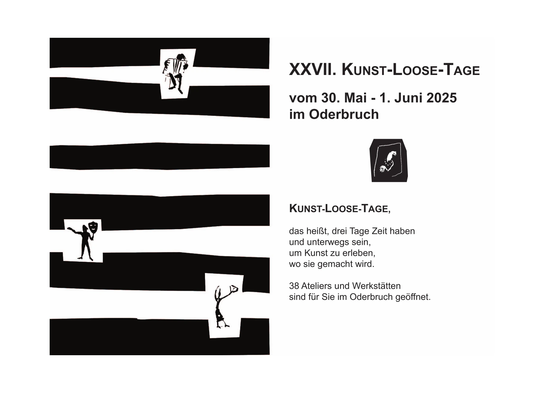 Flyer 27. Kunst-Loose-Tage Oderbruch 2025